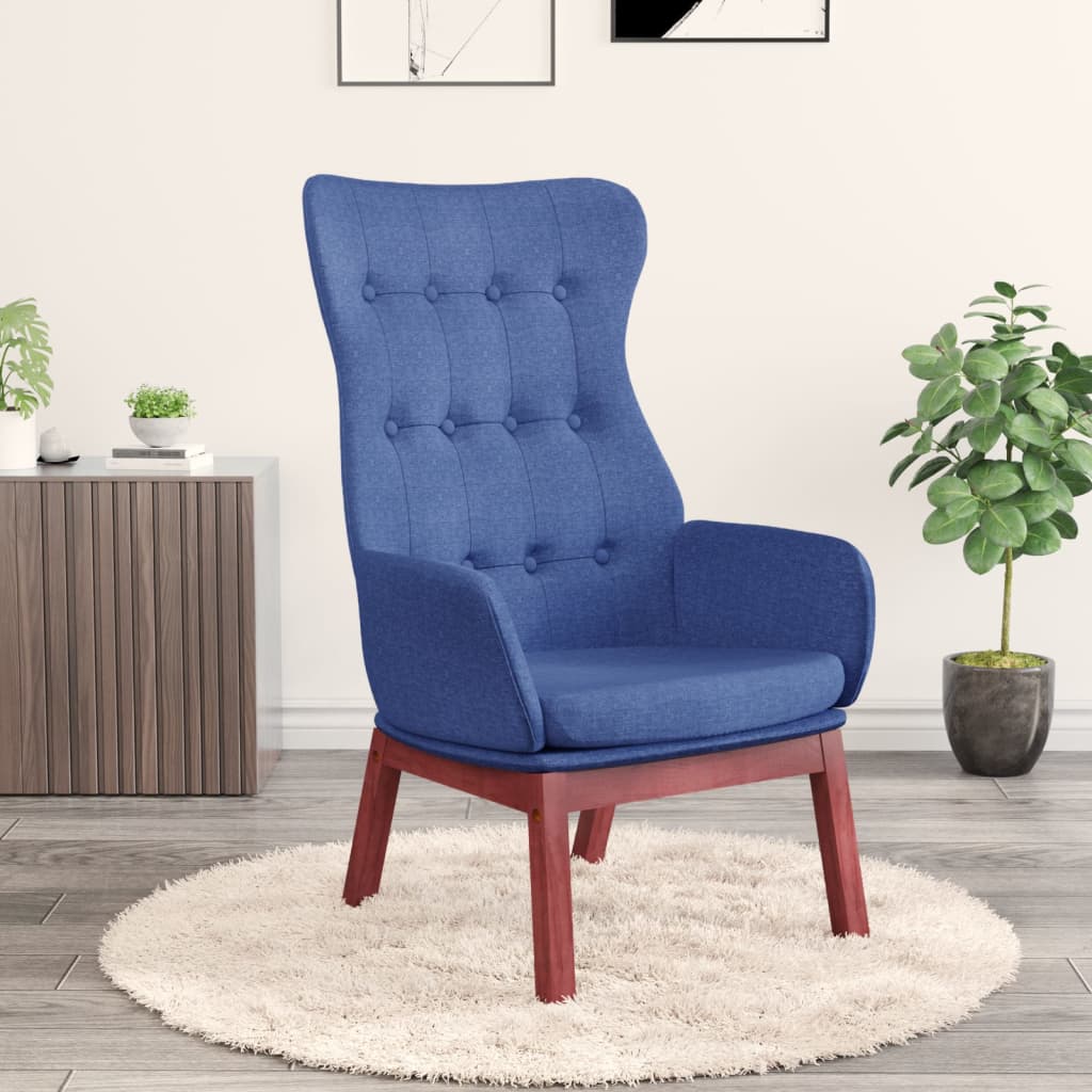 Chaise de relaxation Bleu Tissu - XIOS