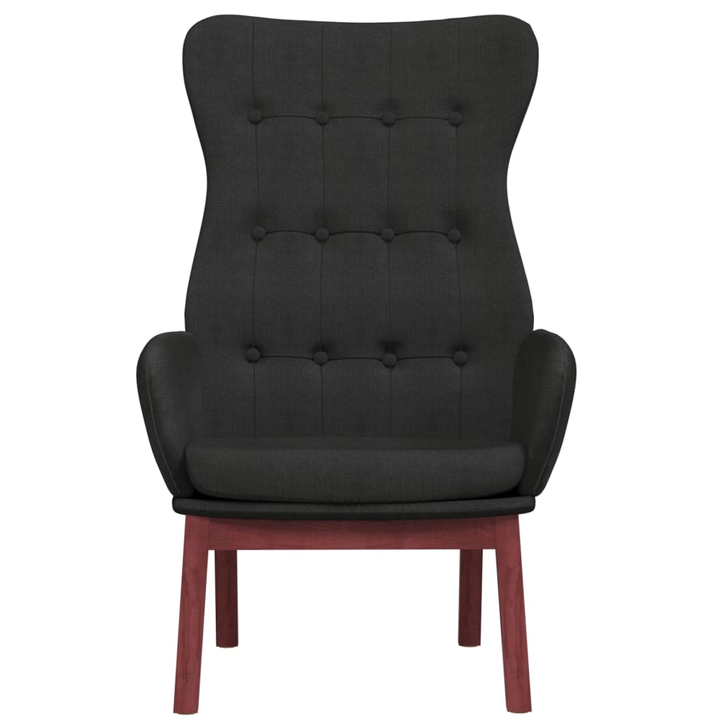 Chaise de relaxation Noir Tissu - XIOS