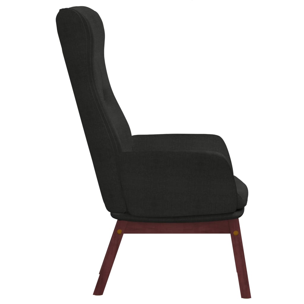 Chaise de relaxation Noir Tissu - XIOS