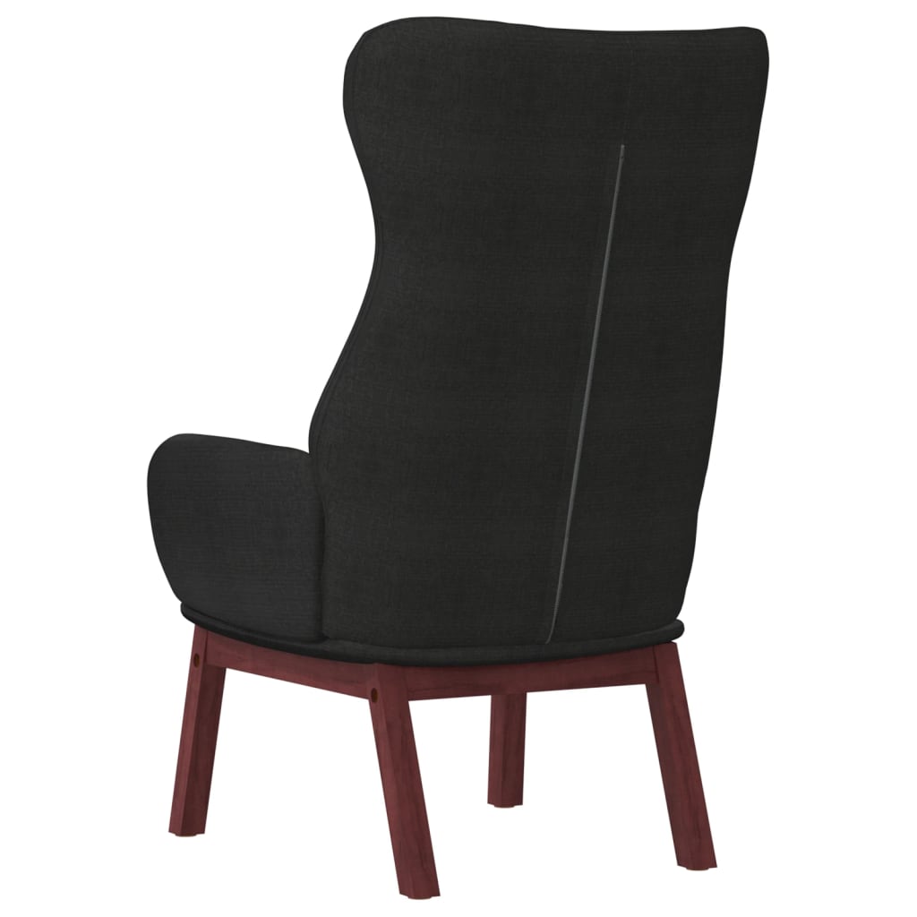 Chaise de relaxation Noir Tissu - XIOS