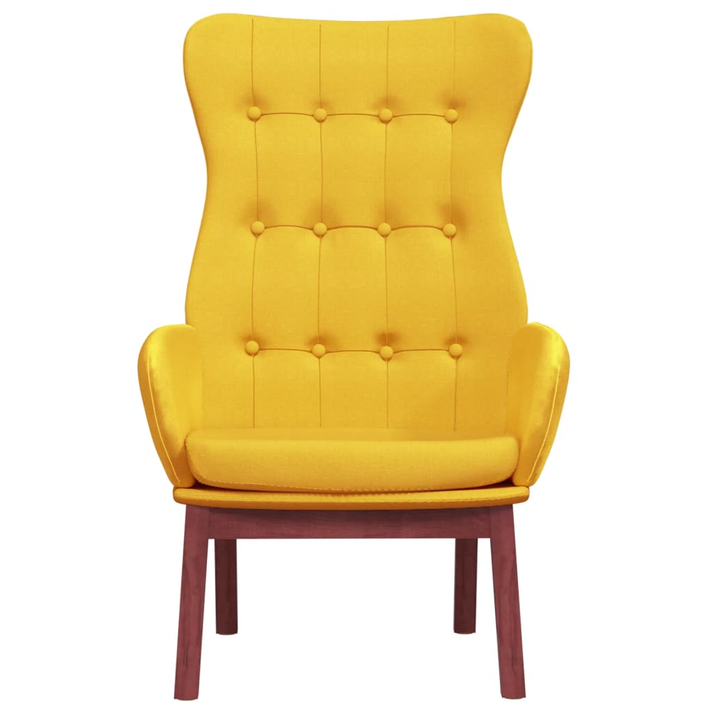 Chaise de relaxation Jaune moutarde Tissu - XIOS