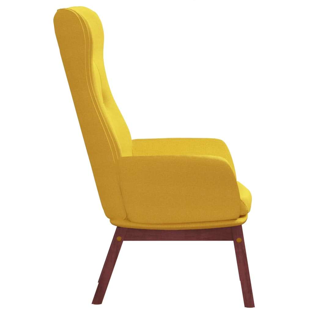 Chaise de relaxation Jaune moutarde Tissu - XIOS