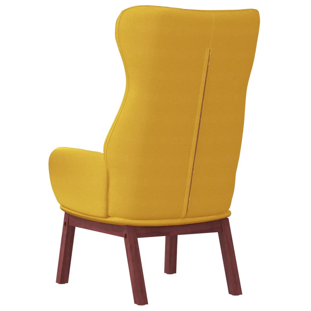 Chaise de relaxation Jaune moutarde Tissu - XIOS
