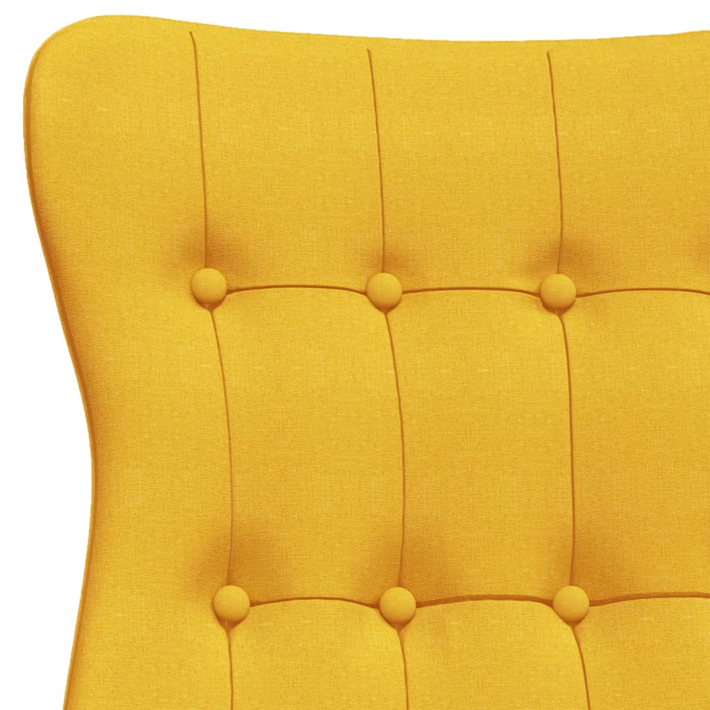Chaise de relaxation Jaune moutarde Tissu - XIOS