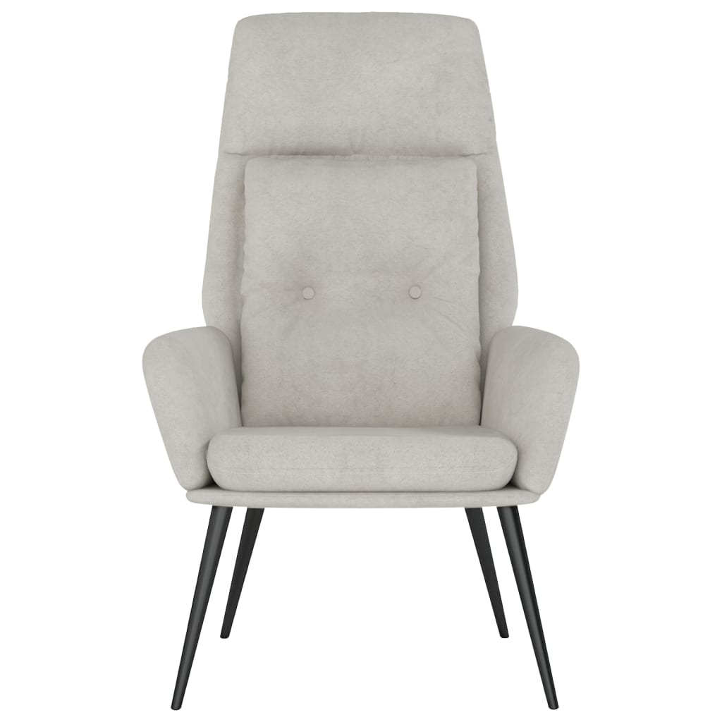 Chaise de relaxation Gris clair Similicuir daim - XIOS