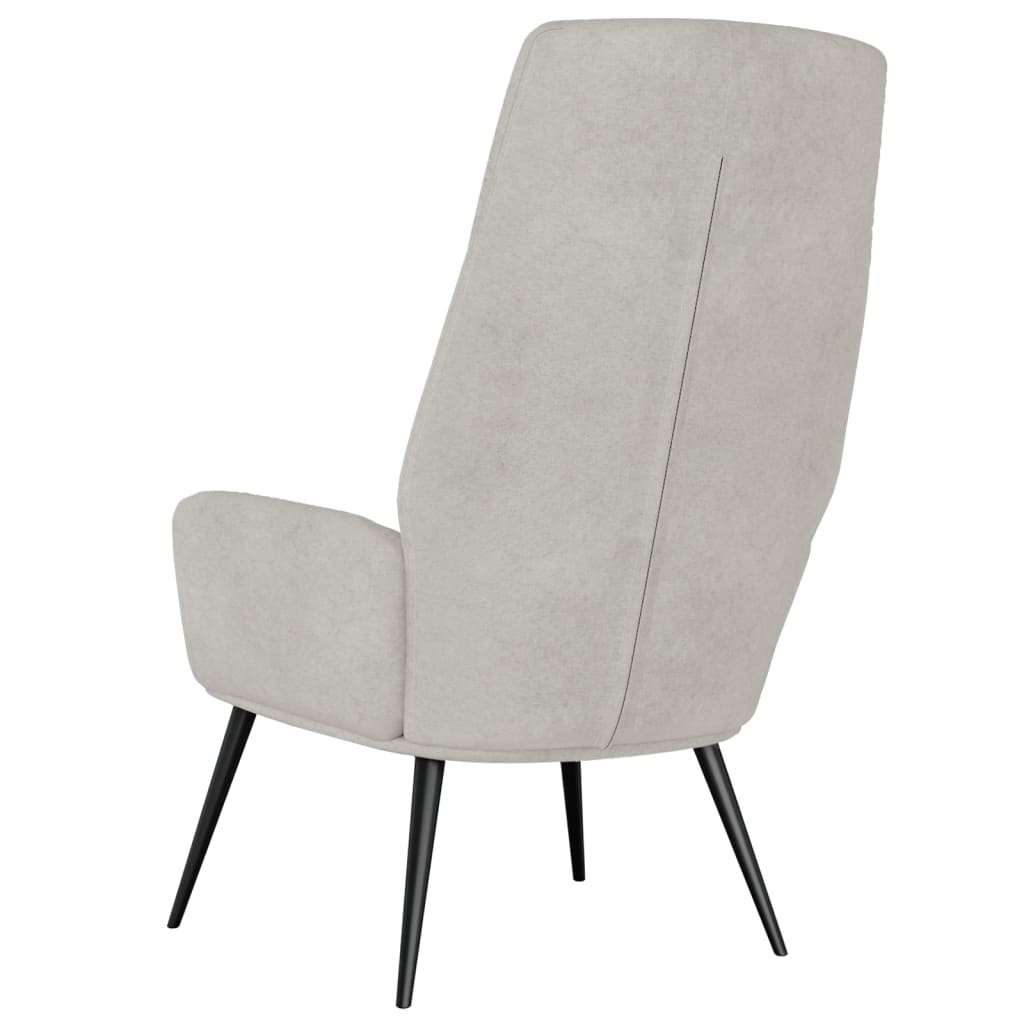 Chaise de relaxation Gris clair Similicuir daim - XIOS