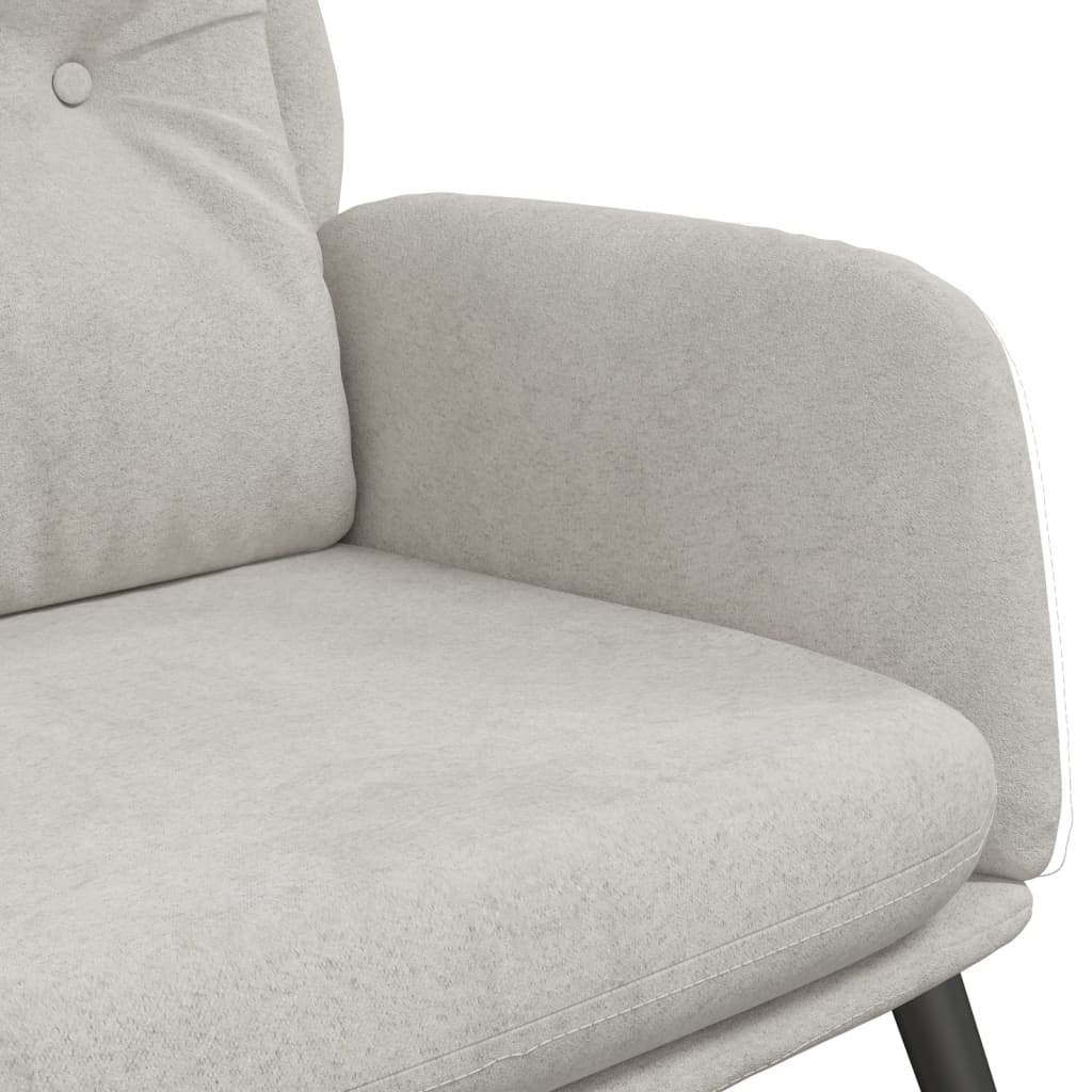 Chaise de relaxation Gris clair Similicuir daim - XIOS
