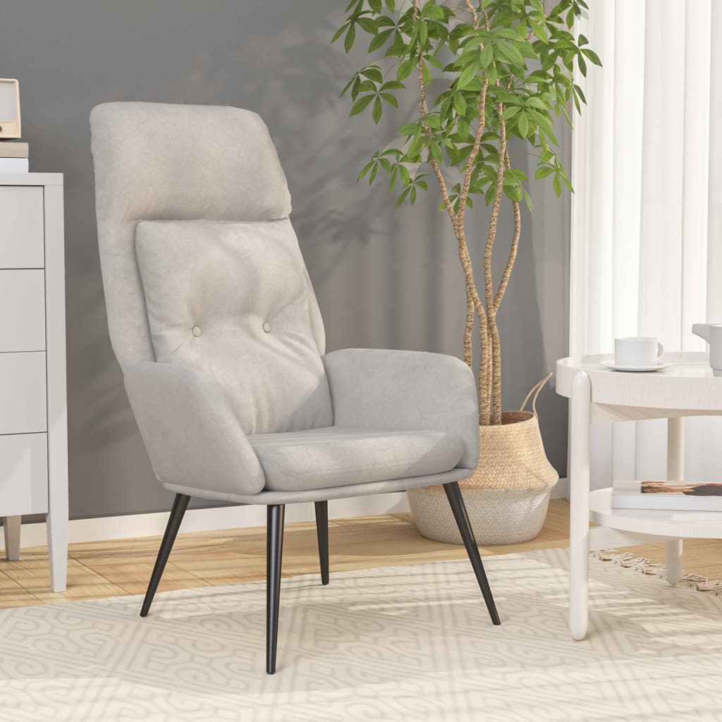 Chaise de relaxation Gris clair Similicuir daim - XIOS