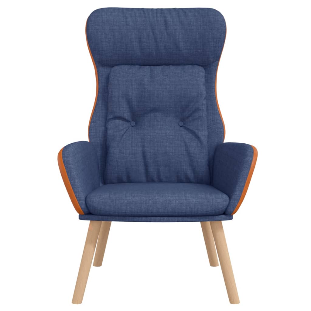 Chaise de relaxation Bleu Tissu et PVC - XIOS