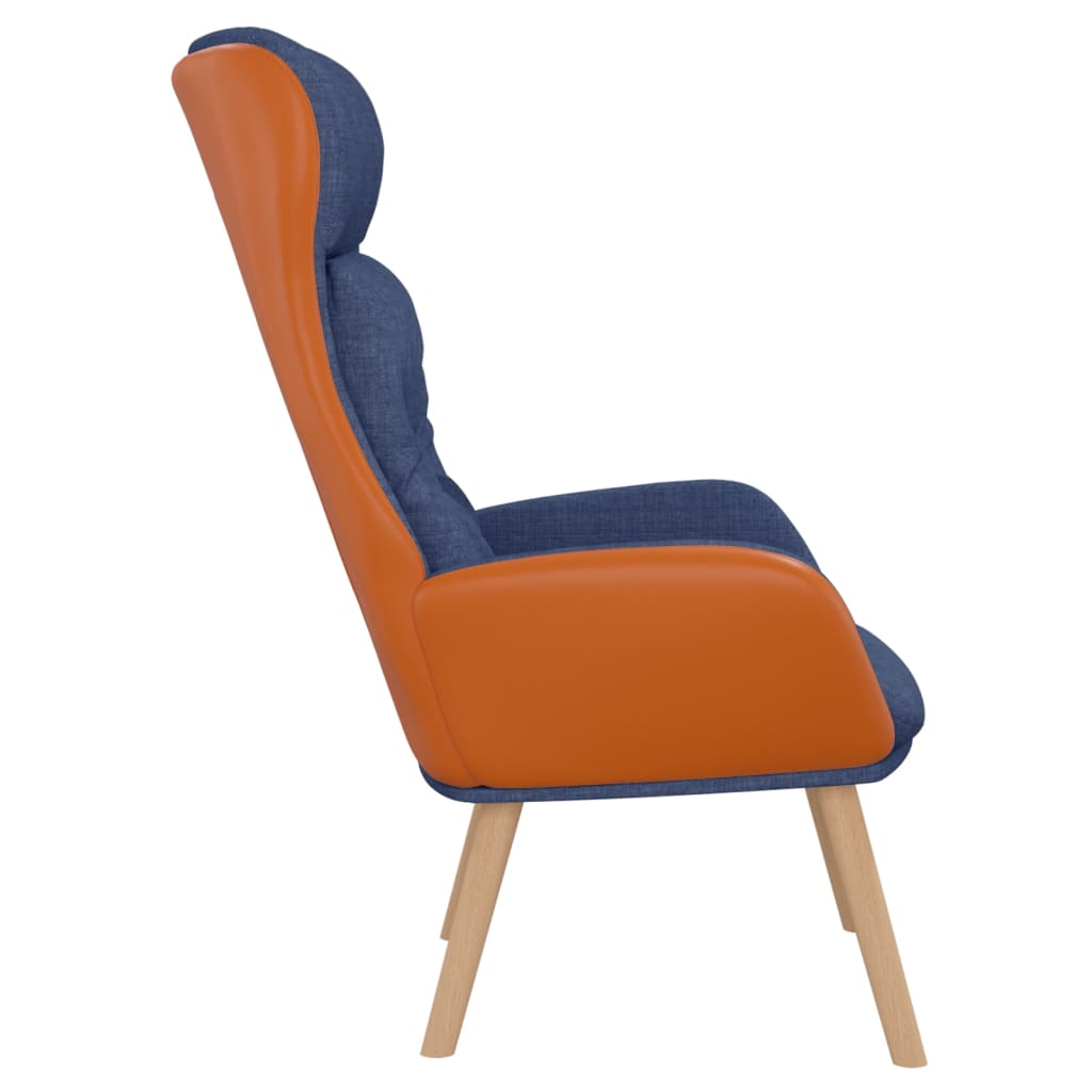 Chaise de relaxation Bleu Tissu et PVC - XIOS