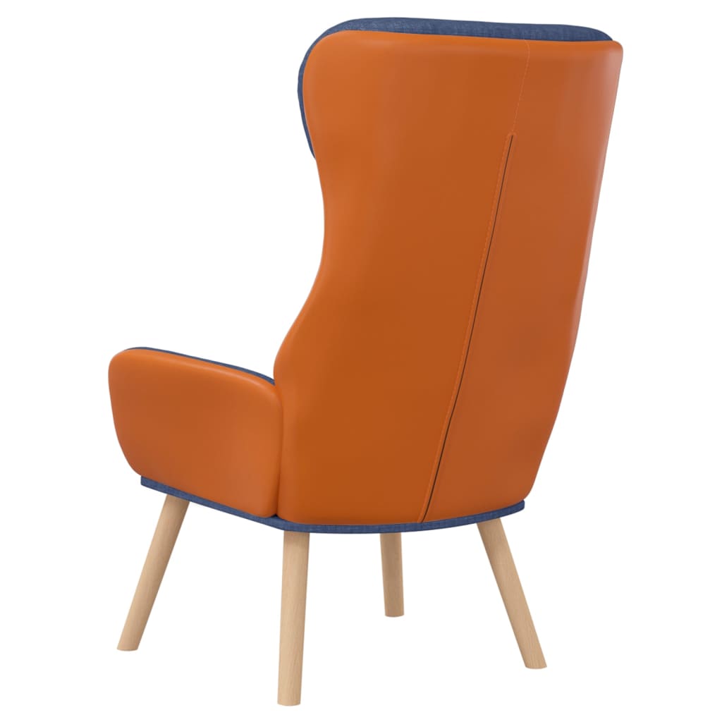 Chaise de relaxation Bleu Tissu et PVC - XIOS
