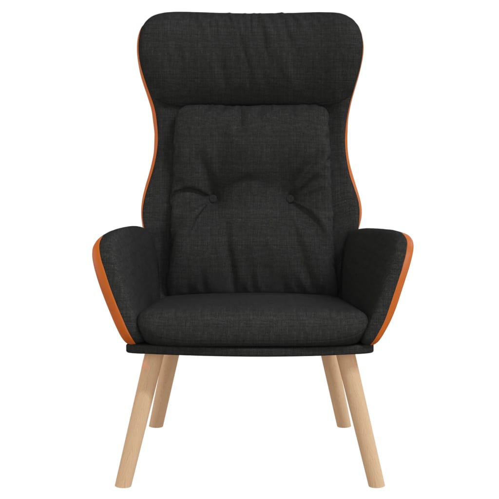 Chaise de relaxation Noir Tissu et PVC - XIOS