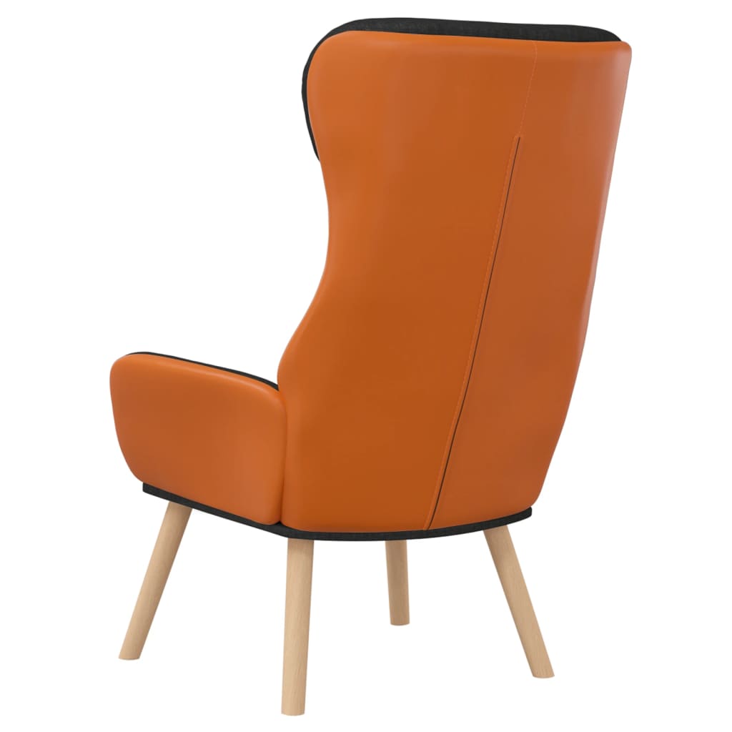 Chaise de relaxation Noir Tissu et PVC - XIOS