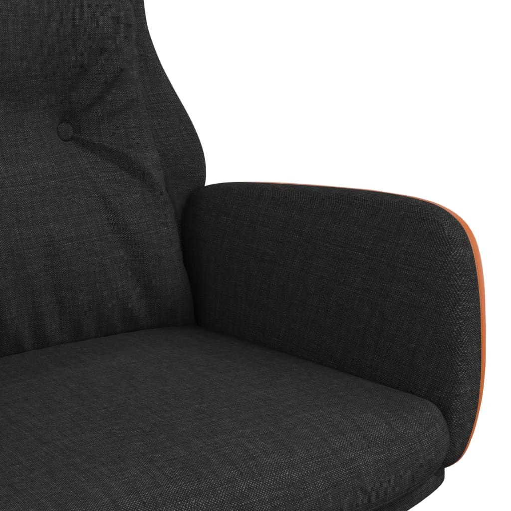 Chaise de relaxation Noir Tissu et PVC - XIOS