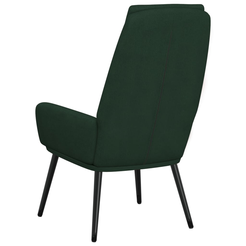Chaise de relaxation Vert foncé Tissu - XIOS