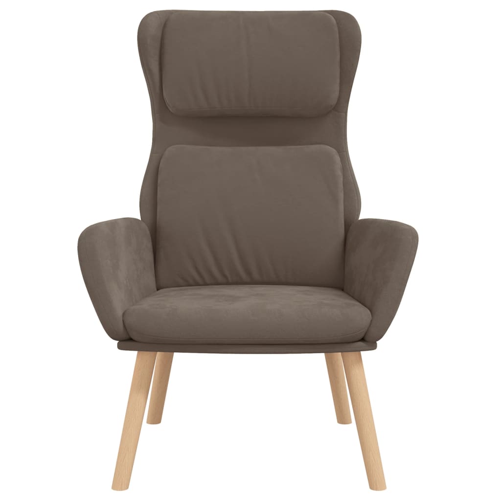 Chaise de relaxation Marron Velours - XIOS