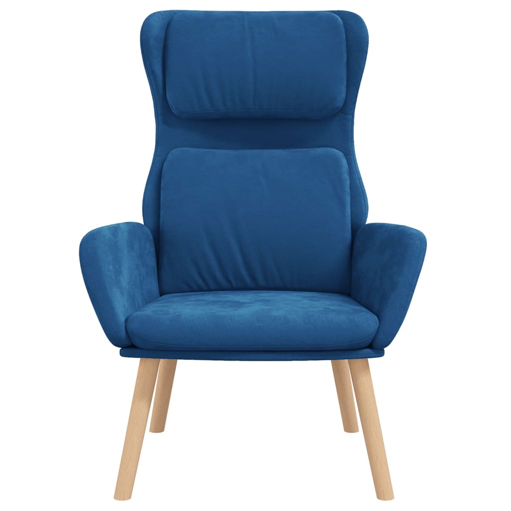 Chaise de relaxation Bleu Velours - XIOS