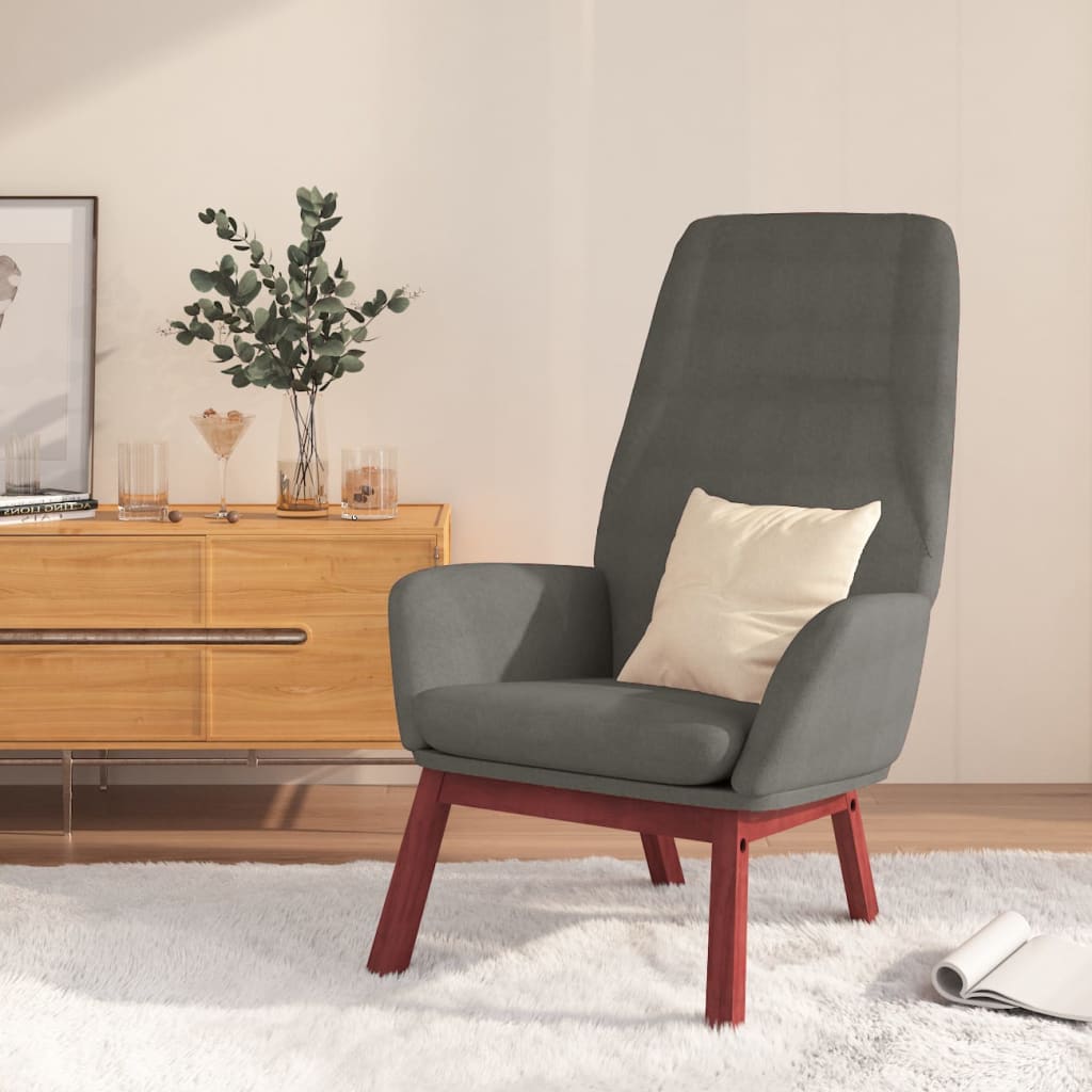 Chaise de relaxation Gris clair Tissu - XIOS