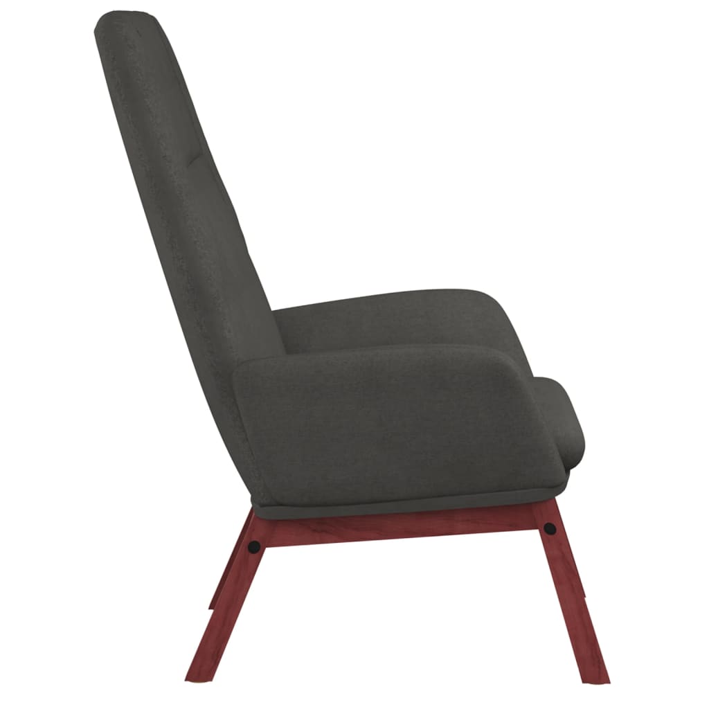 Chaise de relaxation Gris foncé Tissu - XIOS