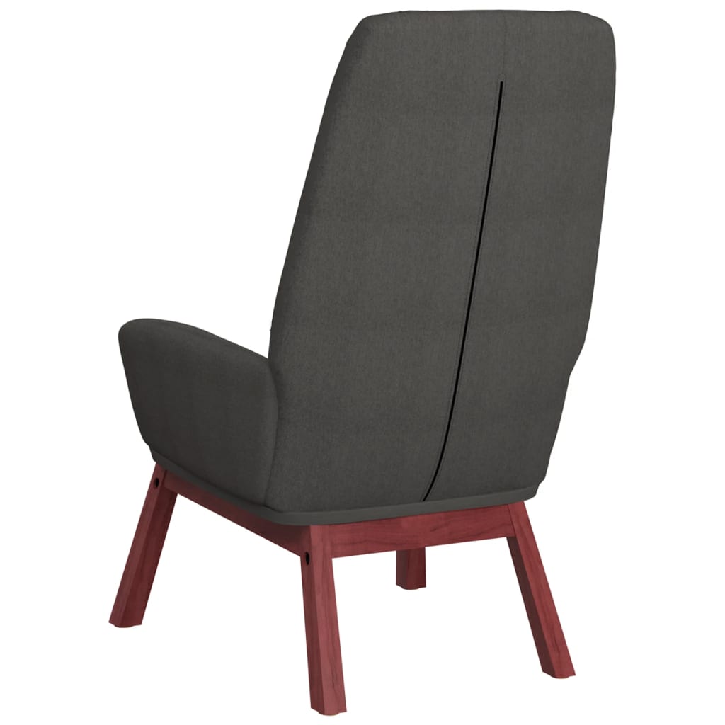 Chaise de relaxation Gris foncé Tissu - XIOS