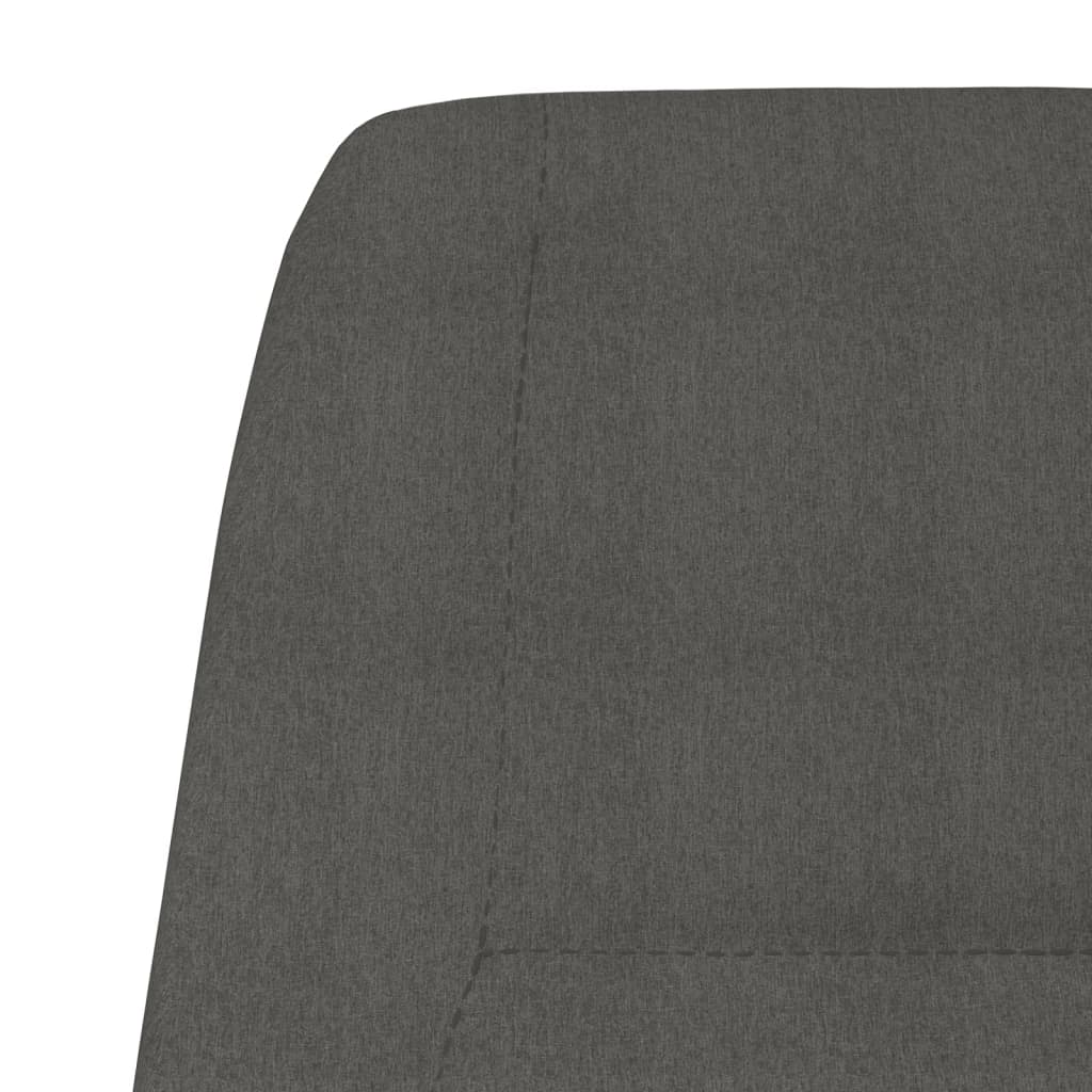 Chaise de relaxation Gris foncé Tissu - XIOS