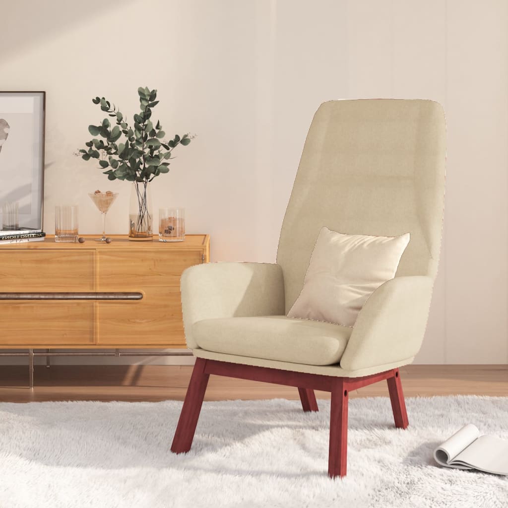 Chaise de relaxation Crème Tissu - XIOS