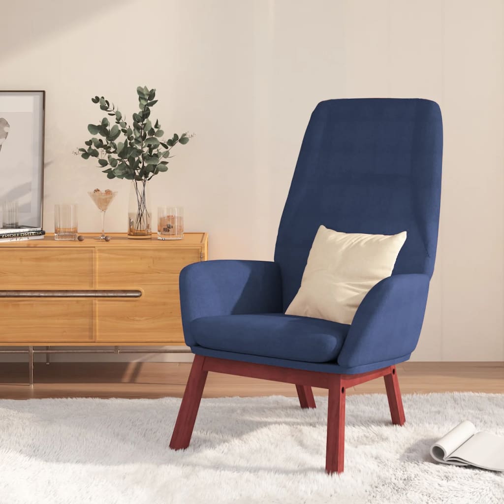 Chaise de relaxation Bleu Tissu - XIOS