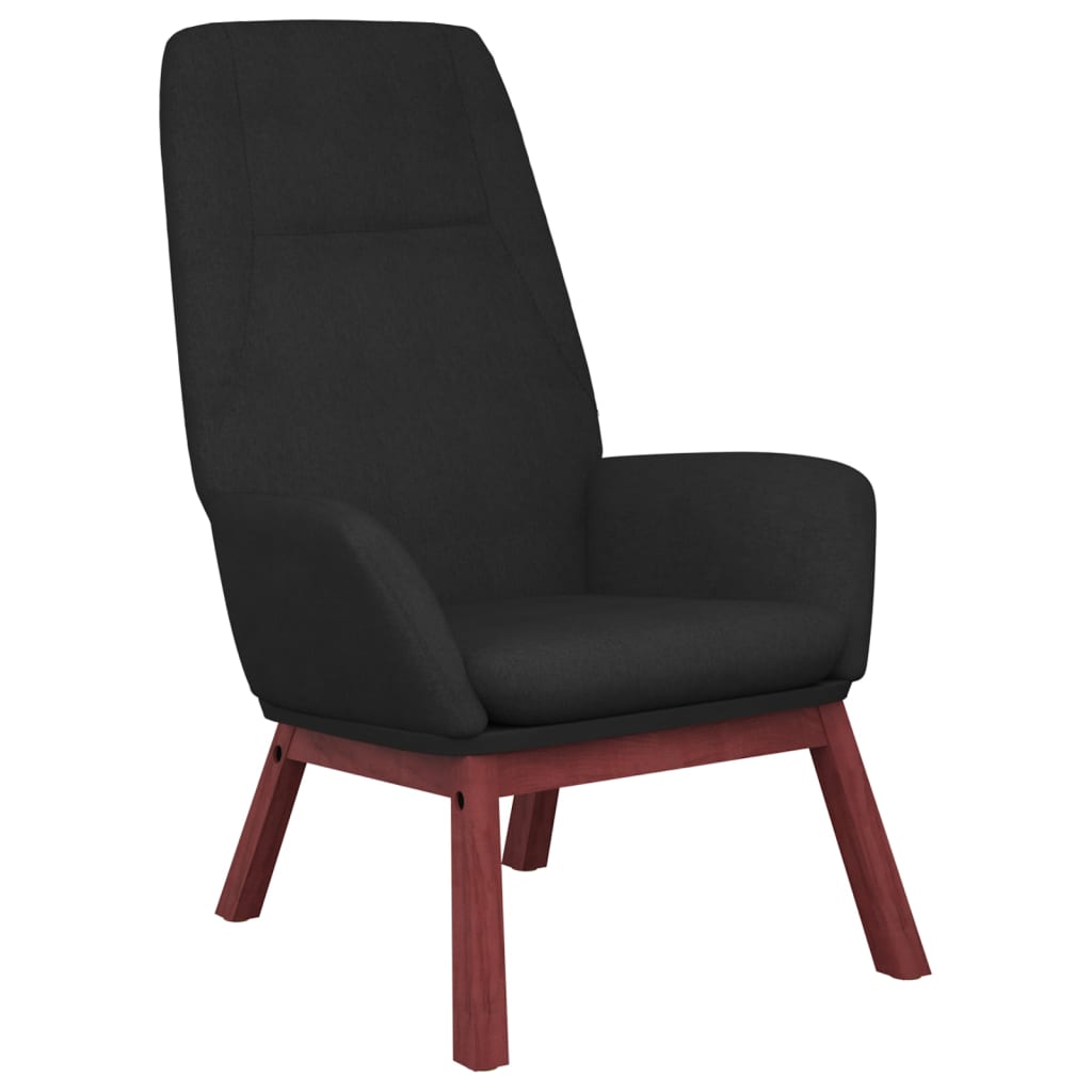 Chaise de relaxation Noir Tissu - XIOS
