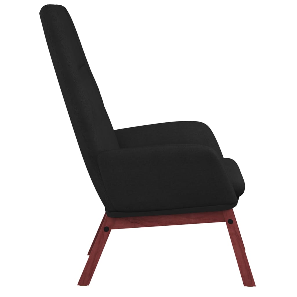 Chaise de relaxation Noir Tissu - XIOS