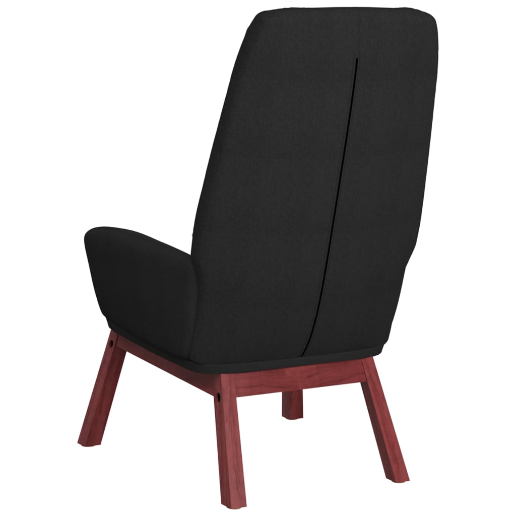 Chaise de relaxation Noir Tissu - XIOS