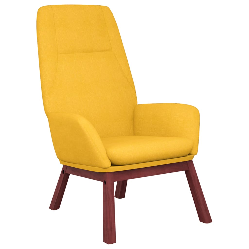 Chaise de relaxation Jaune moutarde Tissu - XIOS
