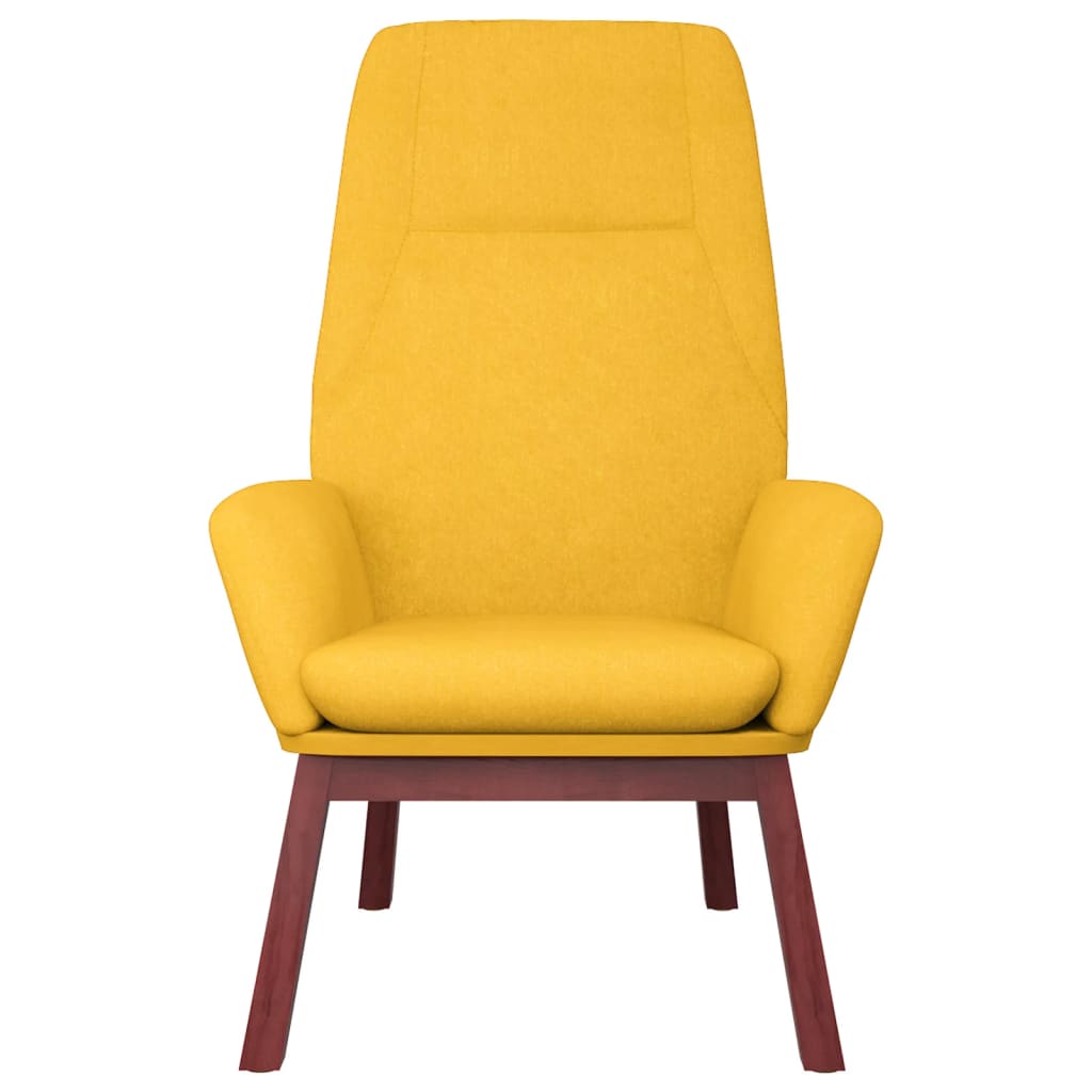Chaise de relaxation Jaune moutarde Tissu - XIOS