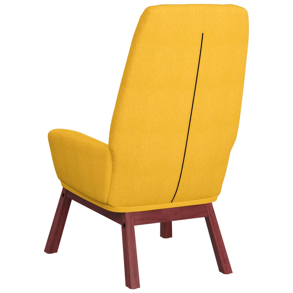 Chaise de relaxation Jaune moutarde Tissu - XIOS