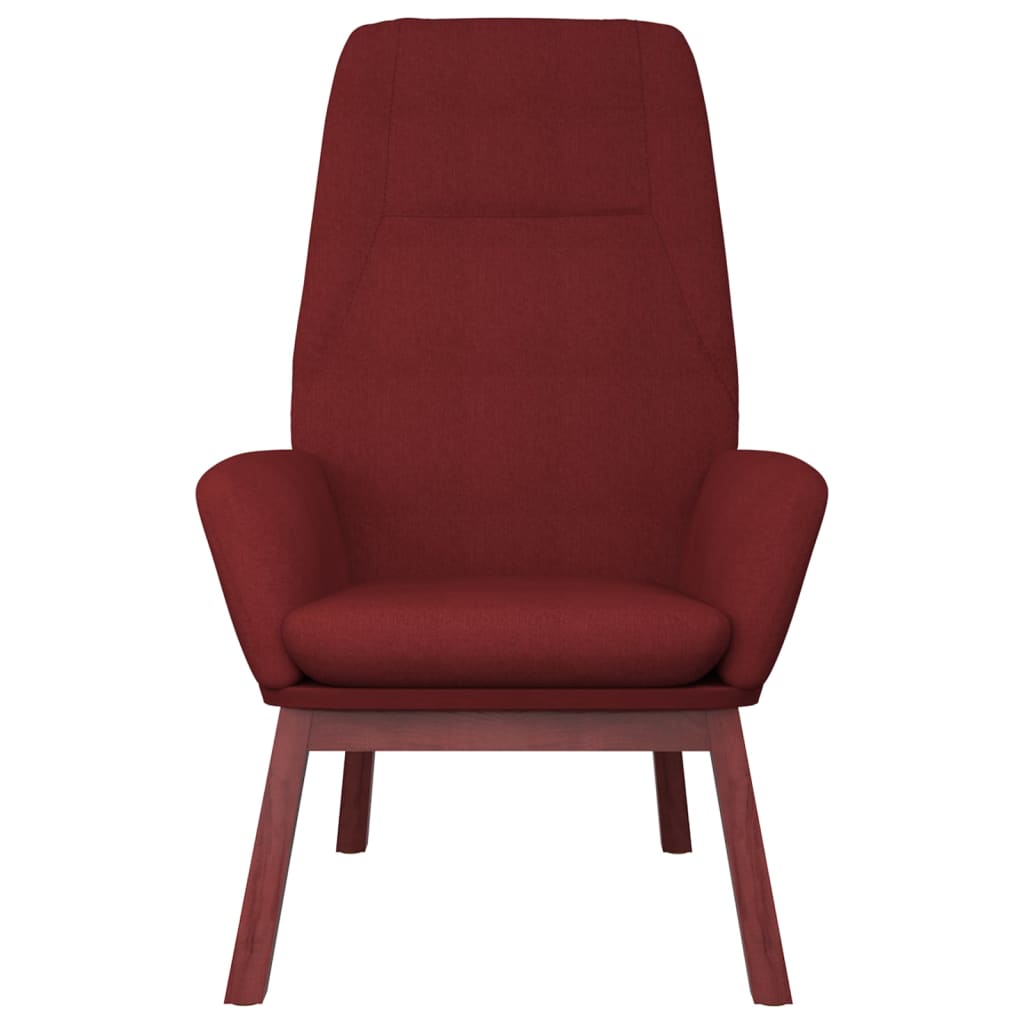Chaise de relaxation Rouge bordeaux Tissu - XIOS