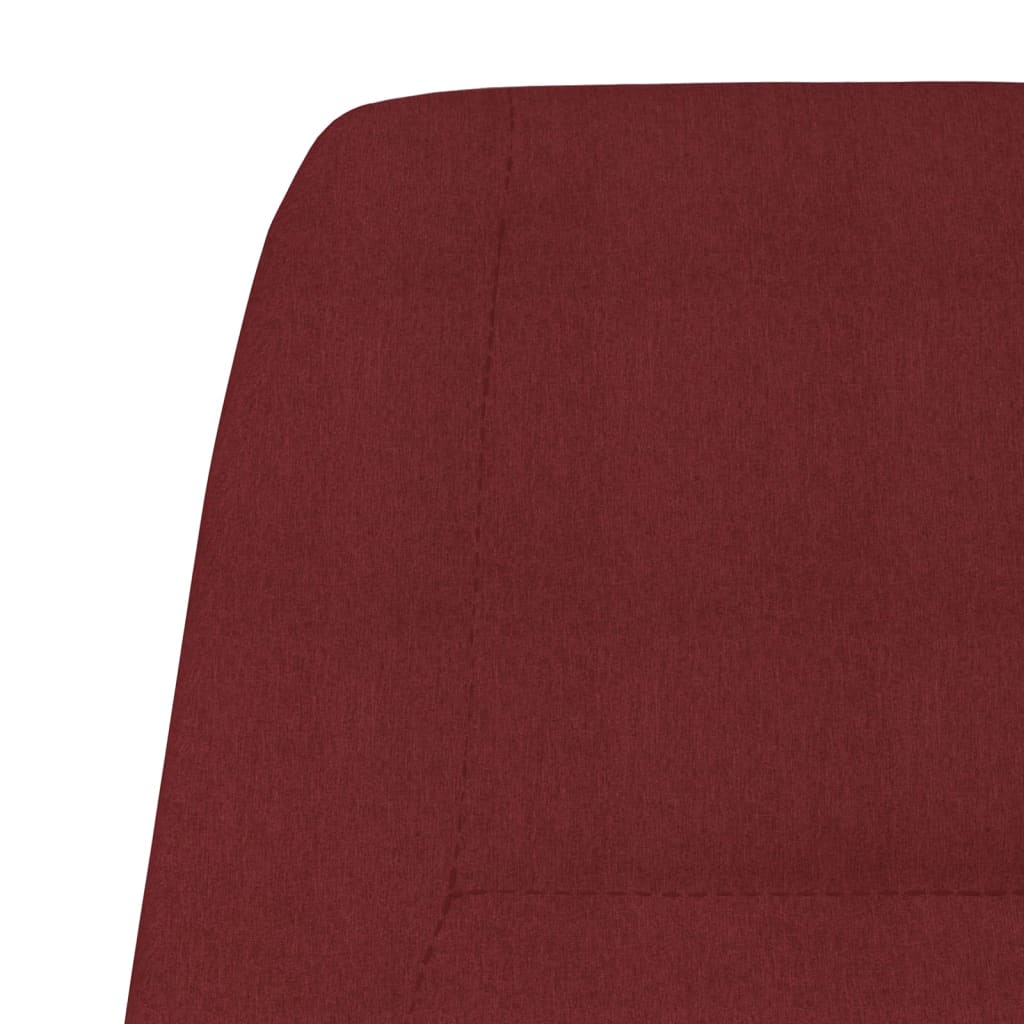 Chaise de relaxation Rouge bordeaux Tissu - XIOS