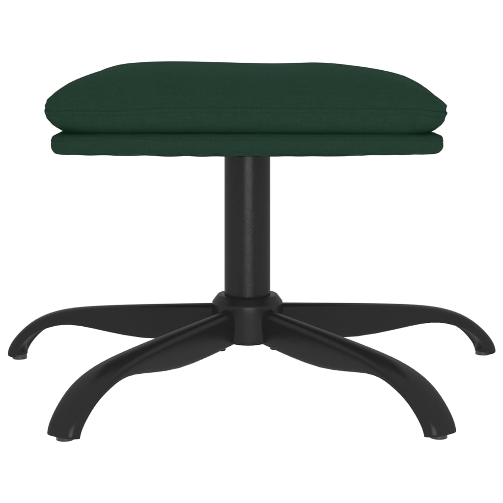 Repose-pied Vert foncé 60x60x36 cm Tissu - XIOS