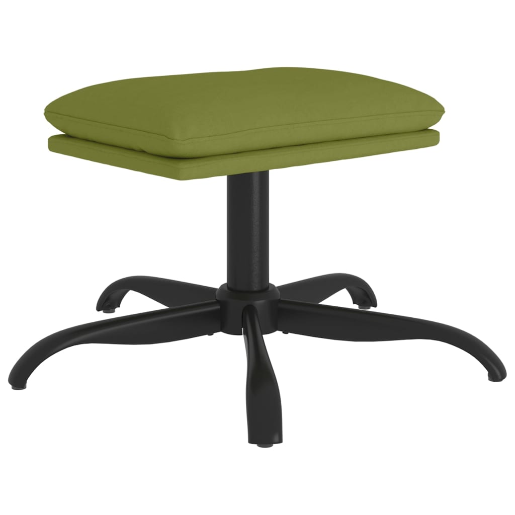 Repose-pied Vert clair 60x60x36 cm Velours - XIOS