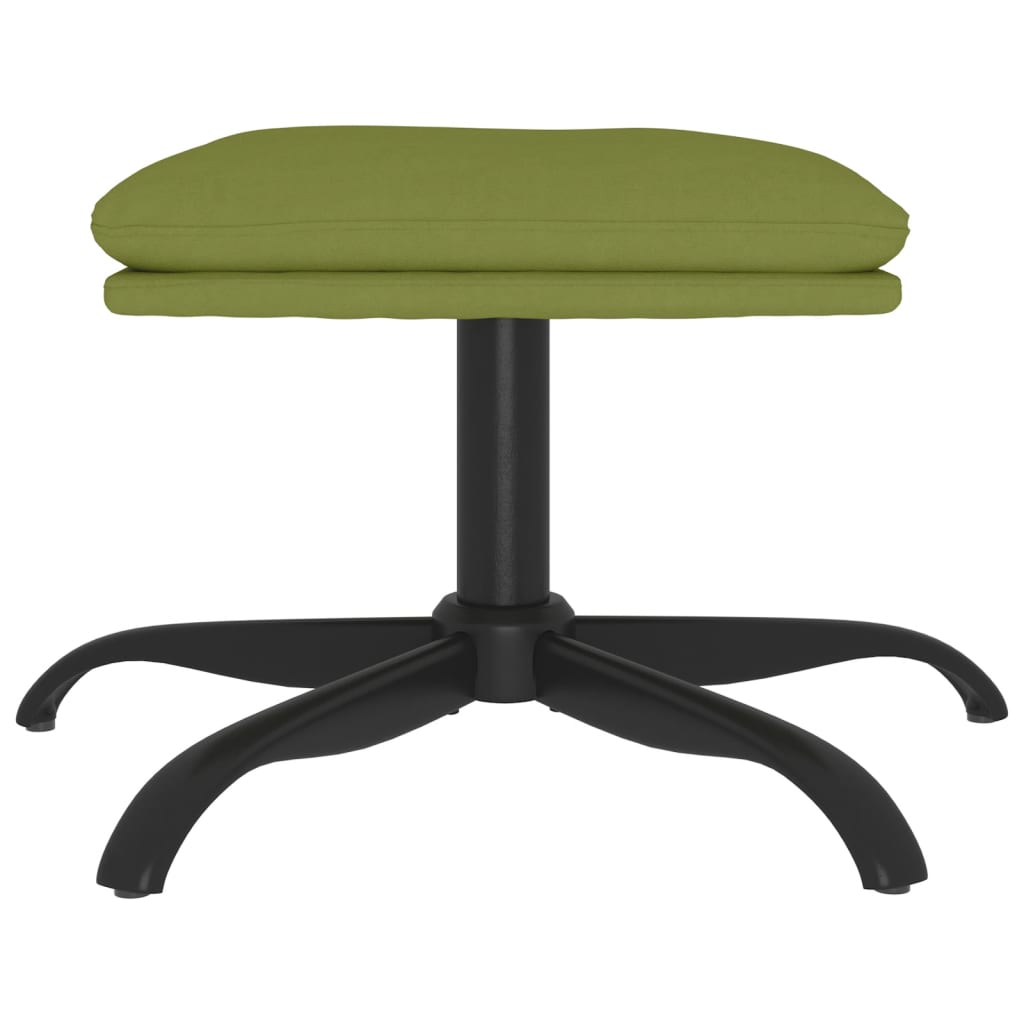 Repose-pied Vert clair 60x60x36 cm Velours - XIOS