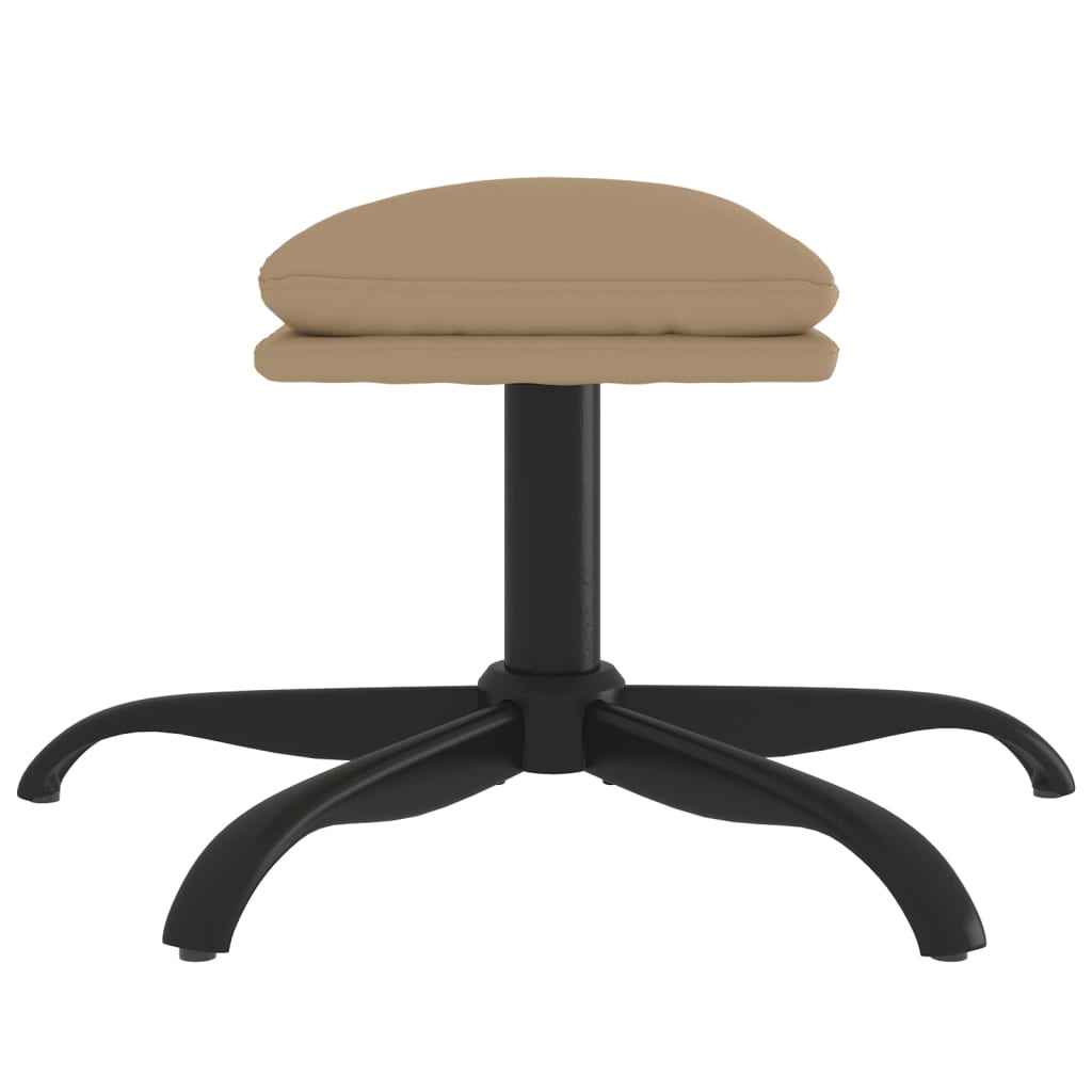 Repose-pied Cappuccino 60x60x36 cm Similicuir - XIOS