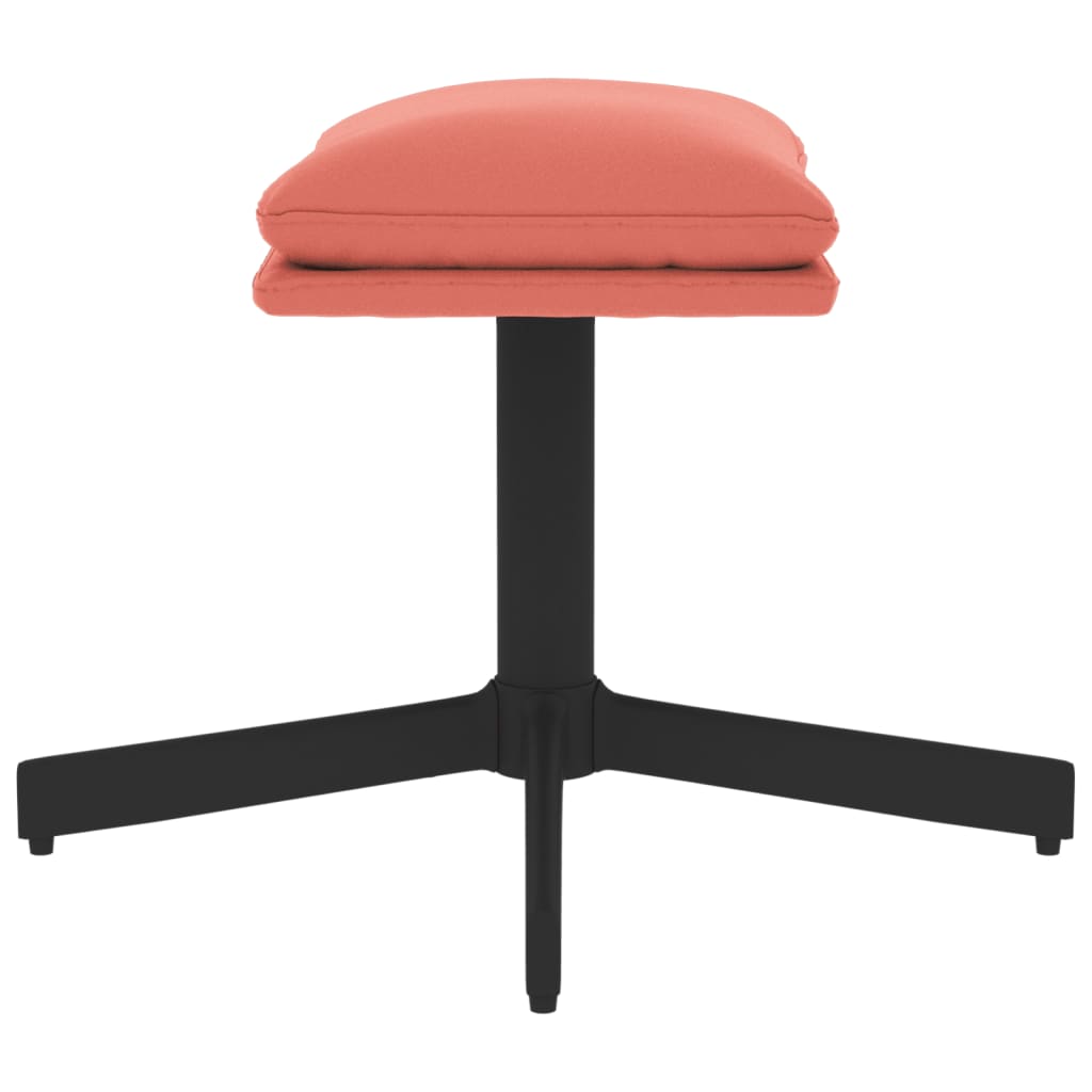 Repose-pied Rose 60x60x36 cm Velours - XIOS