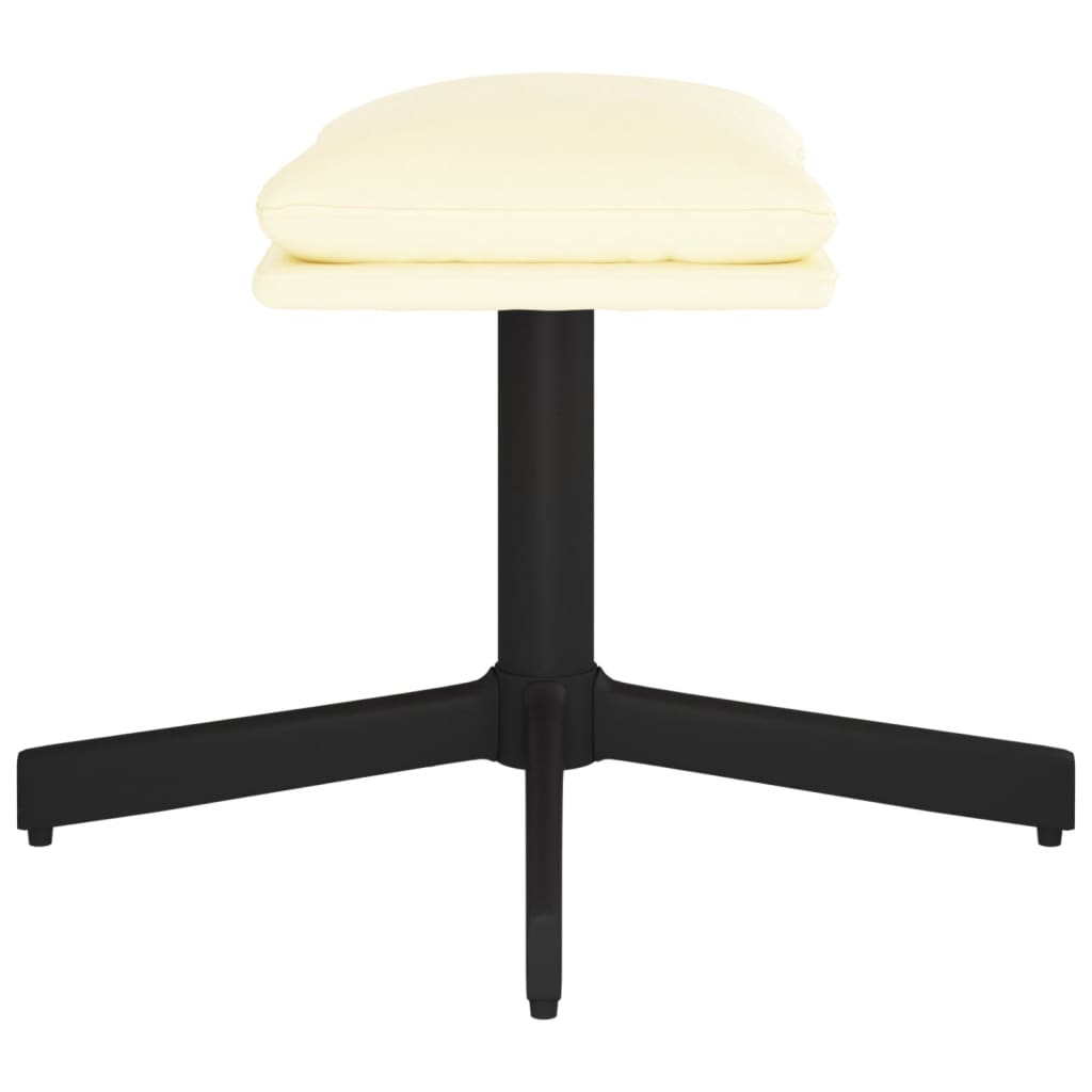 Repose-pied Crème 60x60x36 cm Similicuir - XIOS