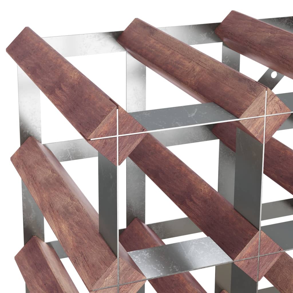 Casier à bouteilles pour 12 bouteilles Marron Bois pin solide - XIOS
