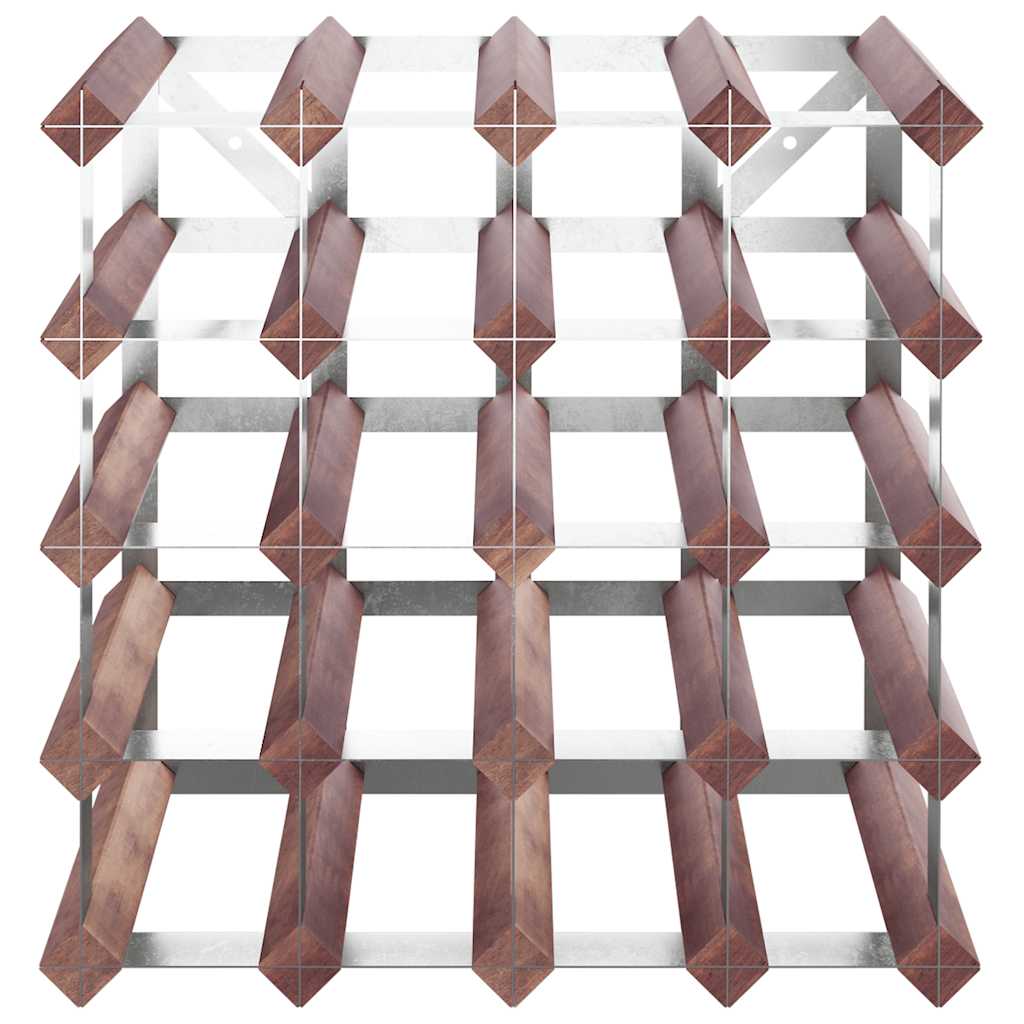 Casier à bouteilles pour 20 bouteilles Marron Bois pin solide - XIOS