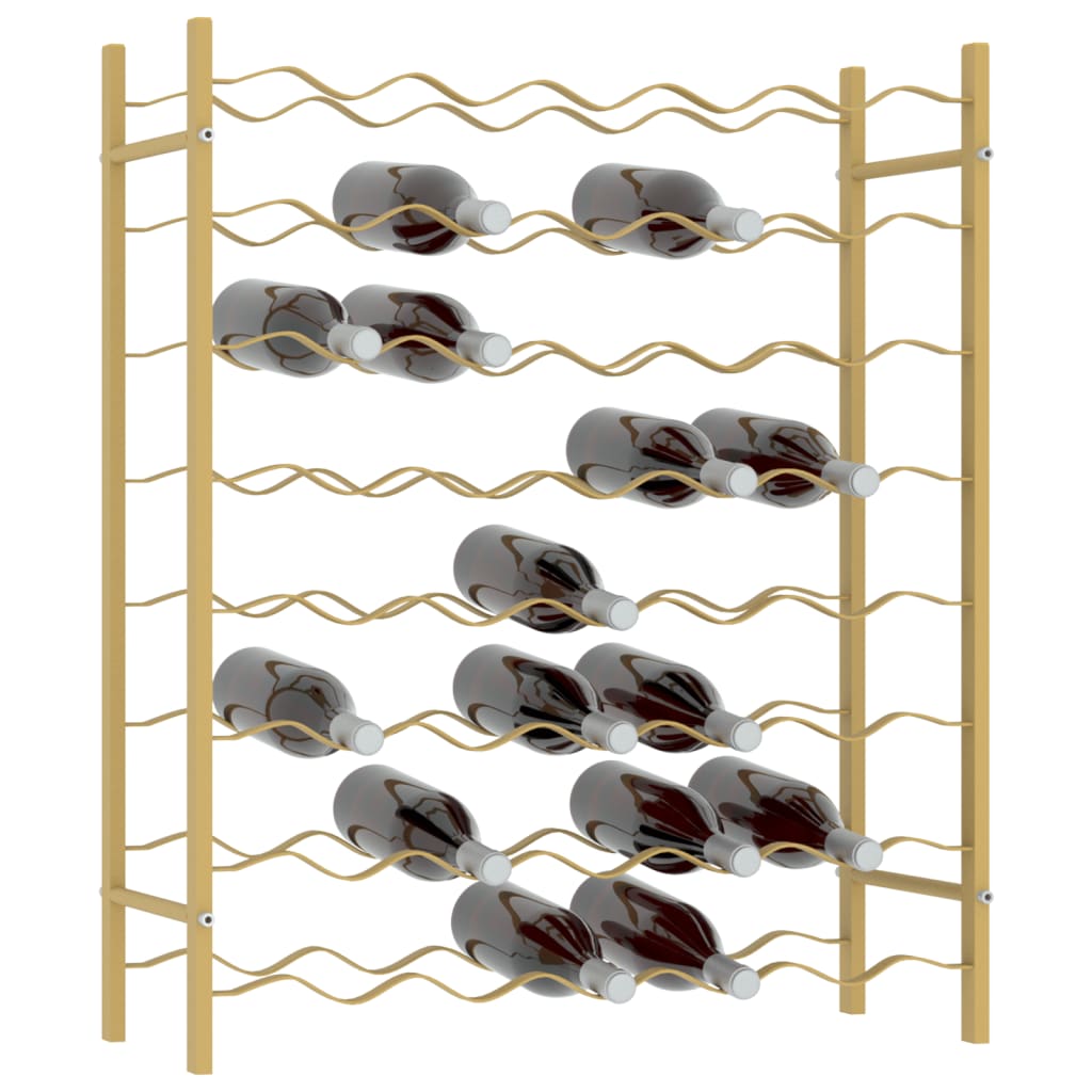 Casier à bouteilles pour 48 bouteilles Doré Métal - XIOS