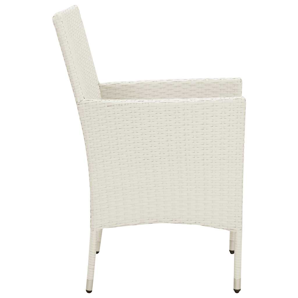 Ensemble à manger d'extérieur 5pcs avec coussins Résine tressée