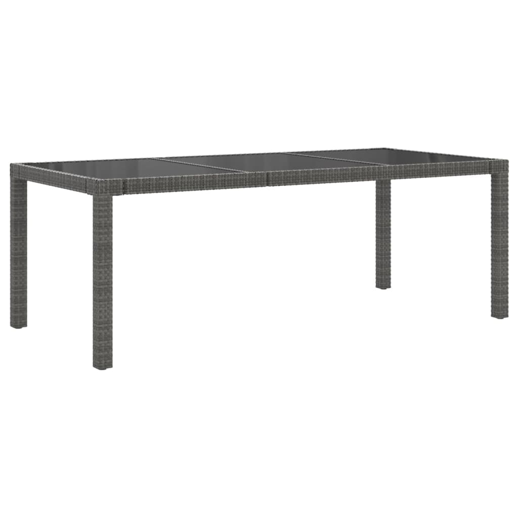 Ensemble à manger d'extérieur 7 pcs et coussins Résine tressée