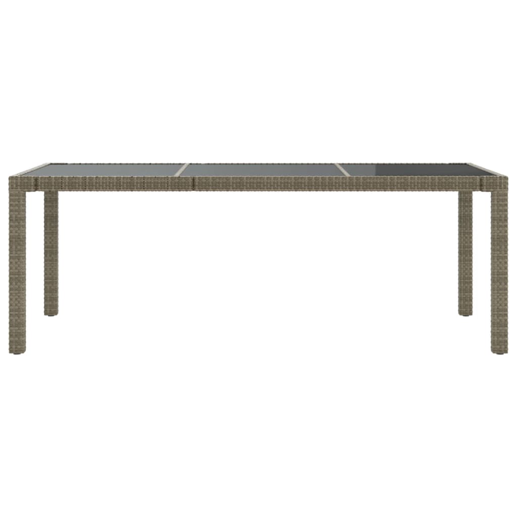Ensemble à manger d'extérieur 9pcs coussins Résine tressée Gris