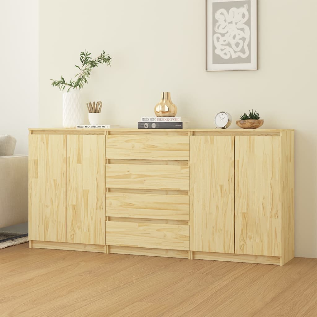 Armoires latérales 3 pcs Bois de pin massif - XIOS