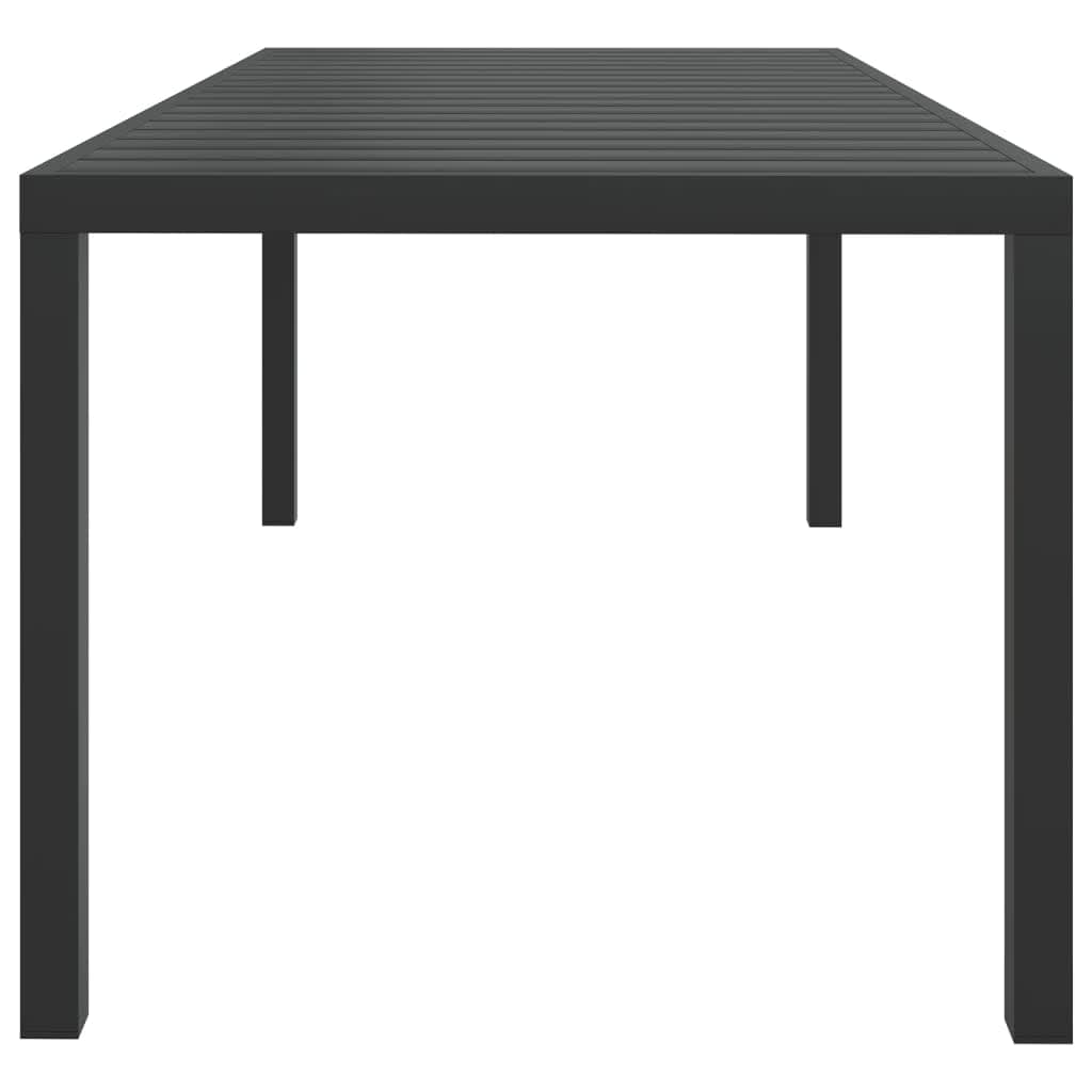 Ensemble à manger de jardin coussins 7pcs Résine tressée Gris