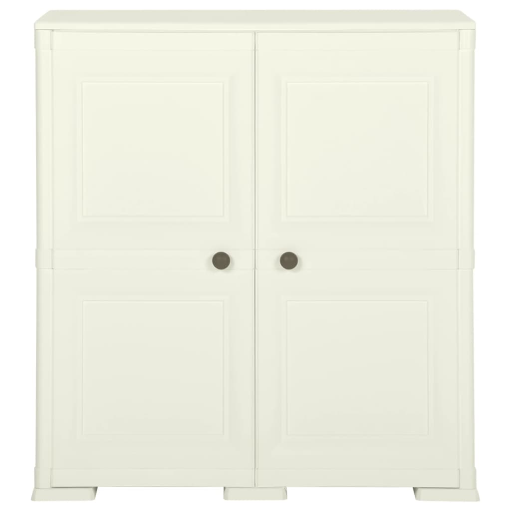 Armoire plastique 79x43x85,5 cm design bois glace à la vanille